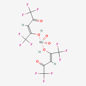 molecular formula C10H4F12MoO6 B12336723 dioxo-bis[(Z)-4,4,4-trifluoro-3-oxo-1-(trifluoromethyl)but-1-enoxy]molybdenum 