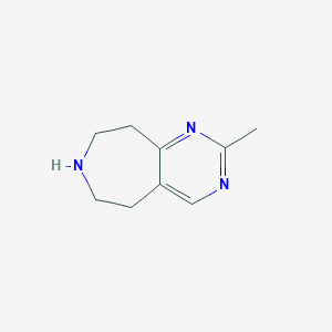 2-Methyl-5H,6H,7H,8H,9H-pyrimido[4,5-d]azepine