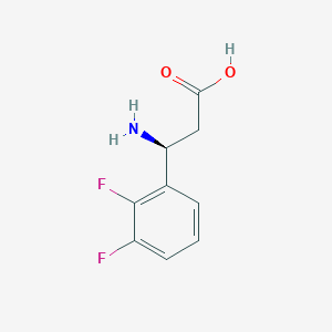 molecular formula C9H9F2NO2 B12336742 (3S)-3-Amino-3-(2,3-difluorophenyl)propanoic acid 