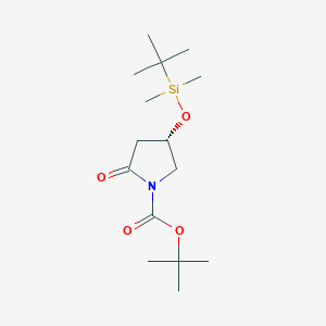 (S)-4-(t-Butyldimethylsilanyloxy)-2-oxopyrrolidine-1-carboxylic acid t-butyl ester