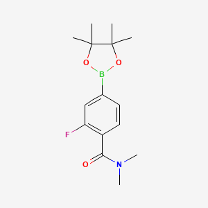 2-fluoro-N,N-dimethyl-4-(4,4,5,5-tetramethyl-1,3,2-dioxaborolan-2-yl)benzamide