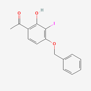 1-(4-(Benzyloxy)-2-hydroxy-3-iodophenyl)ethanone