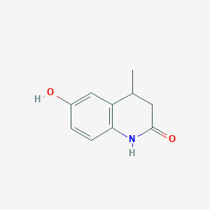 2(1H)-Quinolinone, 3,4-dihydro-6-hydroxy-4-methyl-