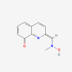 molecular formula C11H10N2O2 B1233684 (2Z)-2-[[羟基(甲基)氨基]亚甲基]喹啉-8-酮 