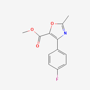 Methyl 4-(4-fluorophenyl)-2-methyl-1,3-oxazole-5-carboxylate