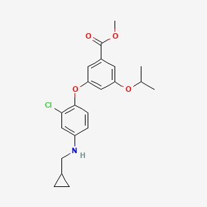 Methyl 3-(2-chloro-4-((cyclopropylmethyl)amino)phenoxy)-5-isopropoxybenzoate