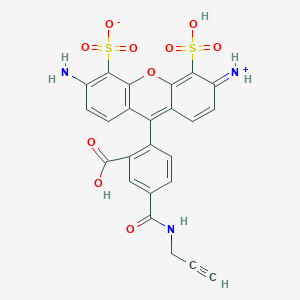 Xanthylium, 3,6-diamino-9-[2-carboxy-4-[(2-propyn-1-ylamino)carbonyl]phenyl]-4,5-disulfo-, inner salt