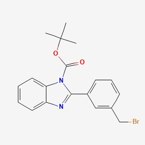 tert-Butyl 2-(3-(bromomethyl)phenyl)-1H-benzo[d]imidazole-1-carboxylate