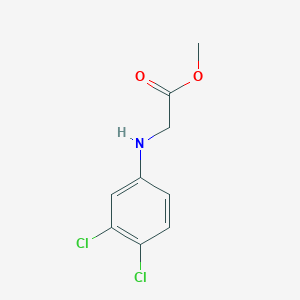 molecular formula C9H9Cl2NO2 B12337003 Benzeneacetic acid, a-amino-3,4-dichloro-, methylester 