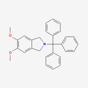 molecular formula C29H27NO2 B12337014 5,6-Dimethoxy-2-tritylisoindoline 