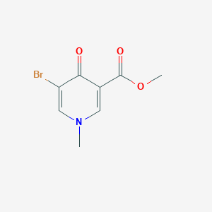 molecular formula C8H8BrNO3 B12337048 Methyl 5-bromo-1-methyl-4-oxo-1,4-dihydropyridine-3-carboxylate CAS No. 1052114-84-7