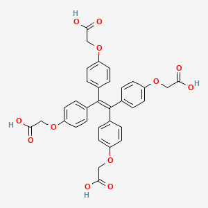 molecular formula C34H28O12 B12337052 2,2',2'',2'''-((Ethene-1,1,2,2-tetrayltetrakis(benzene-4,1-diyl))tetrakis(oxy))tetraacetic acid 