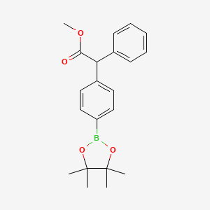 Methyl 2-phenyl-2-(4-(4,4,5,5-tetramethyl-1,3,2-dioxaborolan-2-yl)phenyl)acetate