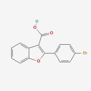 molecular formula C15H9BrO3 B12337082 2-(4-Bromophenyl)benzofuran-3-carboxylic acid 