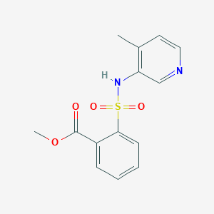 Benzoic acid, 2-[[(4-methyl-3-pyridinyl)amino]sulfonyl]-, methyl ester