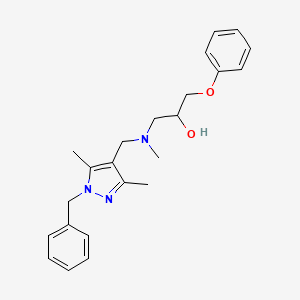 1-(((1-Benzyl-3,5-dimethyl-1H-pyrazol-4-yl)methyl)(methyl)amino)-3-phenoxypropan-2-ol