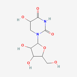 1-[3,4-Dihydroxy-5-(hydroxymethyl)oxolan-2-yl]-5-hydroxy-1,3-diazinane-2,4-dione