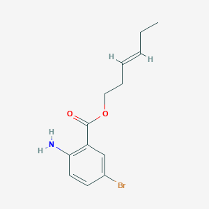 molecular formula C13H16BrNO2 B12337125 2-Amino-5-bromobenzoic acid hex-3-enyl ester 