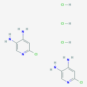 6-chloropyridine-3,4-diamine;trihydrochloride