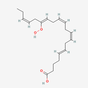 molecular formula C20H30O4 B1233720 15-Hydroperoxy-5,8,11,14,17-eicosapentaenoic acid CAS No. 99901-15-2