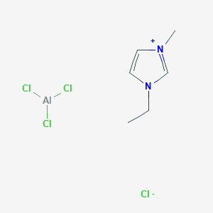 molecular formula C6H11AlCl4N2 B12337207 1-Ethyl-3-methylimi-dazolium tetrachloroaluminate 