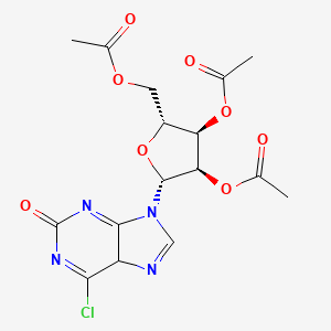 2H-Purin-2-one, 6-chloro-1,9-dihydro-9-(2,3,5-tri-O-acetyl-beta-D-ribofuranosyl)-