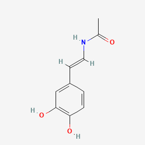molecular formula C10H11NO3 B1233723 1,2-Dehydro-N-acetyldopamine CAS No. 83104-76-1
