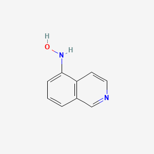 molecular formula C9H8N2O B12337265 N-isoquinolin-5-ylhydroxylamine 