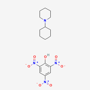 1-Cyclohexylpiperidine;2,4,6-trinitrophenol