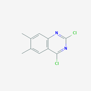 molecular formula C10H8Cl2N2 B12337278 2,4-Dichloro-6,7-dimethylquinazoline 