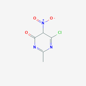 6-chloro-2-methyl-5-nitro-5H-pyrimidin-4-one