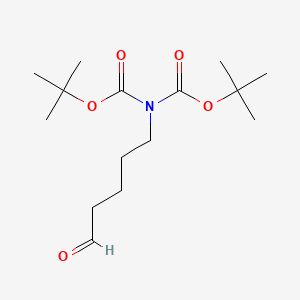 Imidodicarbonic acid, 2-(5-oxopentyl)-, 1,3-bis(1,1-dimethylethyl) ester