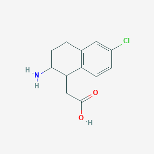 molecular formula C12H14ClNO2 B12337325 Yl)acetic acid CAS No. 1263284-22-5