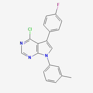 4-Chloro-5-(4-fluorophenyl)-7-(m-tolyl)-7H-pyrrolo[2,3-d]pyrimidine