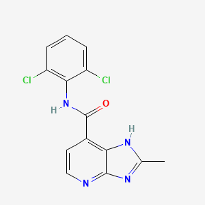 N-(2,6-Dichlorophenyl)-2-methyl-3H-imidazo[4,5-b]pyridine-7-carboxamide