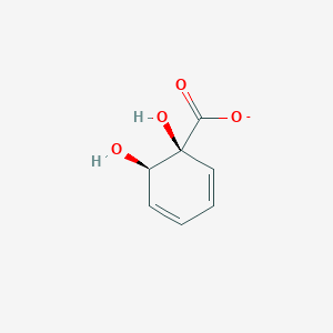 molecular formula C7H7O4- B1233739 (1S,6R)-1,6-dihydroxycyclohexa-2,4-diene-1-carboxylate 