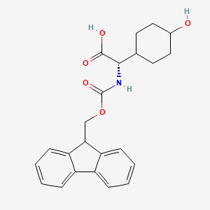 (2S)-2-((((9H-Fluoren-9-yl)methoxy)carbonyl)amino)-2-(4-hydroxycyclohexyl)acetic acid