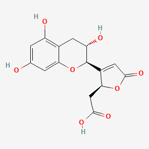 molecular formula C15H14O8 B12337407 Viniferone A CAS No. 695188-35-3