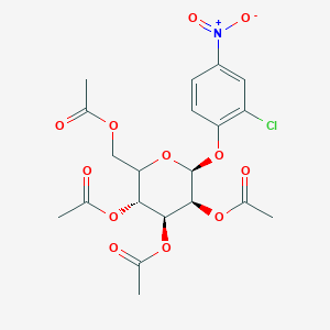 [(3R,4S,5S,6S)-3,4,5-triacetyloxy-6-(2-chloro-4-nitrophenoxy)oxan-2-yl]methyl acetate