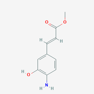 molecular formula C10H11NO3 B12337420 Methyl 3-(4-Amino-3-hydroxyphenyl)acrylate 