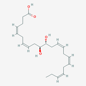 molecular formula C22H34O4 B12337430 (+/-)10,11-dihydroxy-4Z,7Z,13Z,16Z,19Z-docosapentaenoicacid 