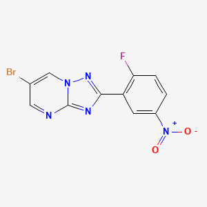 6-Bromo-2-(2-fluoro-5-nitrophenyl)-[1,2,4]triazolo[1,5-a]pyrimidine