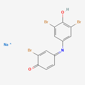 molecular formula C12H6Br3NNaO2 B12337450 2,5-Cyclohexadien-1-one, 2,6-dibromo-4-[(3-bromo-4-hydroxyphenyl)imino]-, sodium salt (1:1) 