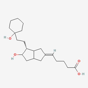 (5E)-5-[(4R)-5-hydroxy-4-[2-(1-hydroxycyclohexyl)ethyl]-3,3a,4,5,6,6a-hexahydro-1H-pentalen-2-ylidene]pentanoic acid