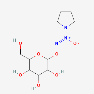 molecular formula C10H19N3O7 B12337492 (Z)-oxido-pyrrolidin-1-yl-[3,4,5-trihydroxy-6-(hydroxymethyl)oxan-2-yl]oxyiminoazanium 