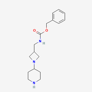 molecular formula C17H25N3O2 B12337517 Benzyl ((1-(piperidin-4-yl)azetidin-3-yl)methyl)carbamate CAS No. 883547-28-2