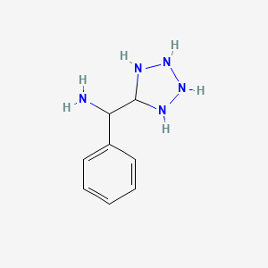 molecular formula C8H13N5 B12337546 2H-Tetrazole-5-methanamine, alpha-phenyl- 