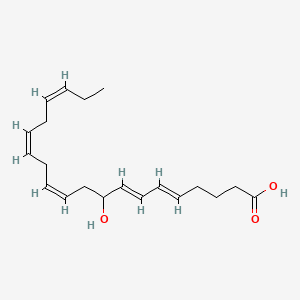 molecular formula C20H30O3 B12337551 (5E,7E,11Z,14Z,17Z)-9-Hydroxyicosa-5,7,11,14,17-pentaenoic acid 