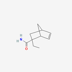 molecular formula C10H15NO B12337561 2-Ethylbicyclo[2.2.1]hept-5-ene-2-carboxamide CAS No. 69365-84-0