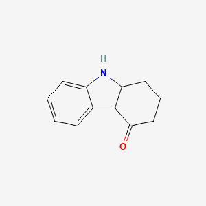 molecular formula C12H13NO B12337572 2,3,9,9a-tetrahydro-1H-carbazol-4(4aH)-one 